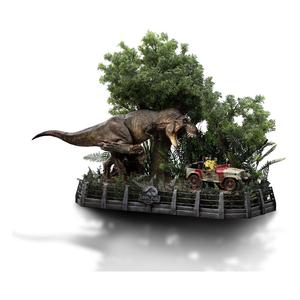 Iron Studios Jurassic Park T-Rex Chase 1/20 Demi Art Scale Limited Edition Statue Inexpensive