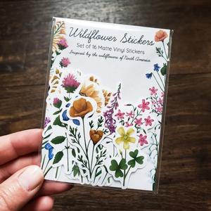 Wildflowers - Set of 16 Matte Stickers Wide Range Of Cheap Online