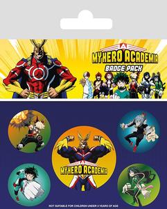 My Hero Academia Pin-Back Buttons 5-Pack Characters Pices Cheap Pice