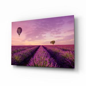 Lavender and Balloon Glass Art Cheap Sale Choice