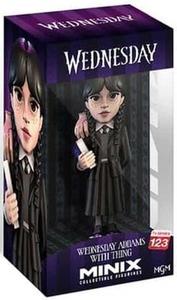 Minix Wednesday Addams, Bambola Mercoledì Addams con la mano - Statuetta da Collezione 12cm Outlet Big Discount