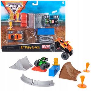 Monster Jam playset con Veicoli, El Toro Loco e Grave Digger Get To Buy Sale Online