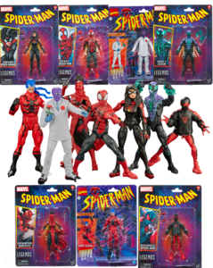 Marvel Legends Retro Spider-Man (7) Figures Complete Bundle Clearance Get To Buy