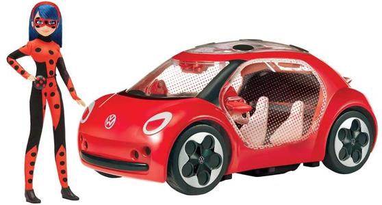 Miraculous Ladybug Bambola con Macchina Volkswagen E- Beetle With Paypal