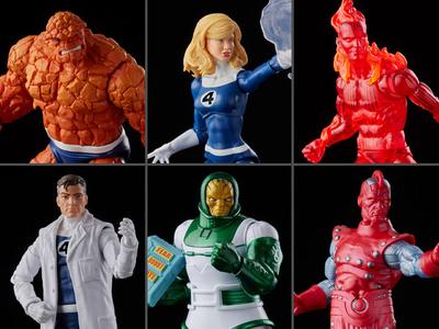 Marvel Legends Retro Collection Fantastic Four Complete Bundle (6) Footlocker For Sale