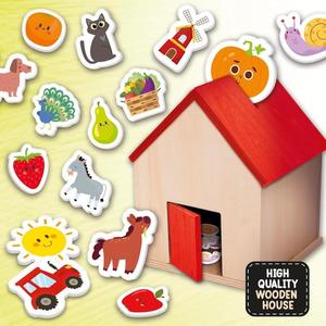 Montessori Baby Wood on the Farm, Gioco in Legno Educativo 3-6 Anni Outlet With Paypal Order