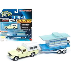 Johnny Lightning - 1960 Studebaker Truck With Houseboat - 2020 Hulls & Haulers Series Sale Best Pices