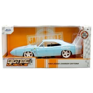 Jada Toys - 1969 Dodge Charger Daytona – Light Blue - 2023 Bigtime Muscle Series *1/24 Scale* Geniue Stockist