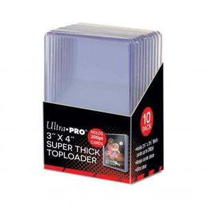 Ultra Pro 3" x 4" Super Thick 200PT Toploader 10ct Outlet New Styles