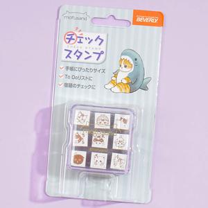 Mofusand Shark Check Stamp Set Free Shipping For Sale