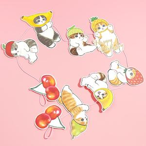 Mofusand Fruity Birthday Party Streamer Clearance Good Selling