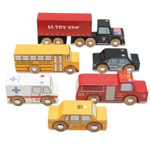 Le Toy Van Transportation - New York Car Set Cheap Sale Best Wholesale