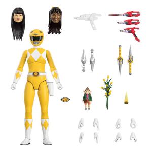 Mighty Morphin Power Rangers ULTIMATES! Action Figure Yellow Ranger Free Shipping Comfortable