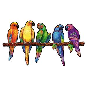 Playful Parrots Wooden Puzzle Best