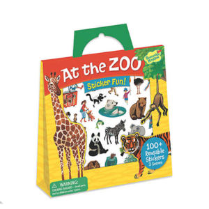 At The Zoo Reusable Sticker Tote Free Shipping Fashionable