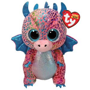 Beanie Boo - Flint Multicolored Dragon - 6" Small Outlet Extremely