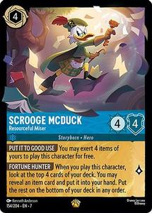 Lorcana - Scrooge McDuck (Resourceful Miser) - 154/204 - Legendary - Archazia's Island Factory Outlet Cheap Pice
