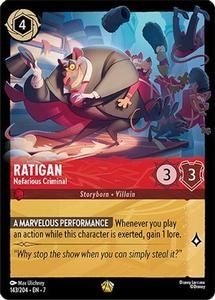 Lorcana - Ratigan (Nefarious Criminal) - 143/204 - Legendary - Archazia's Island Release Dates Sale Online