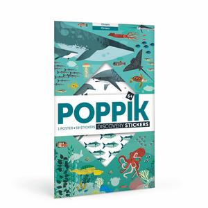 Animals of the Oceans Sticker Activity Poster by Poppik Clearance In China