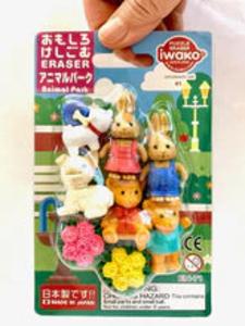 Animal Park Eraser Set by Iwako Buy Online