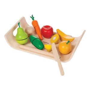 Assorted Fruit and Vegetable Set by Plan Toys Outlet Classic