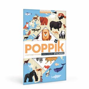 Animals of the World Discovery Sticker Activity Poster by Poppik With Credit Card Cheap Online