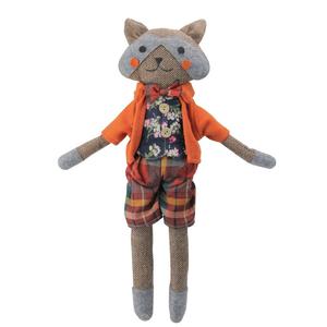 17" Brown and Orange Plush Sitting Boy Fox Nicekicks Cheap Pice