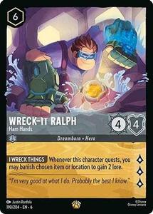 Lorcana - Wreck-It Ralph (Ham Hands) - 190/204 - Legendary - Azurite Sea Free Shipping Fashionable