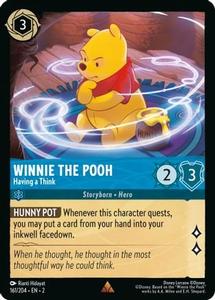 Lorcana - Winnie the Pooh (Having a Think) - 161/204 - Rare - Rise of the Floodborn 2025 New
