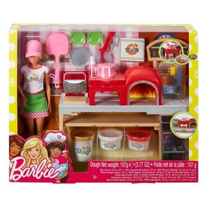 Barbie Pizzeria con Bambola, Tavolo ,Forno e Plastilina 2025 New Sale Online