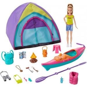 Barbie Stacie Summer Camp, Bambola con tenda e accessori campeggio Cheap Sale 2025 Unisex