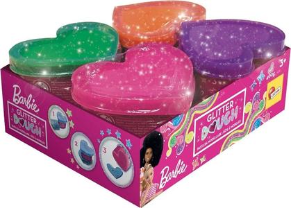Barbie Plastilina Glitter Dough set 4 Vasetti - Lisciani Sale Cheapest