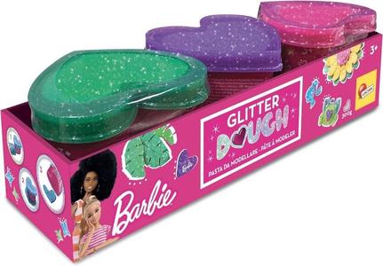 Barbie Plastilina Glitter Dough set 3 Vasetti - Lisciani Buy Cheap Cost