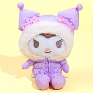 Kuromi Fluffy Winter Plushie - Small Outlet Explore