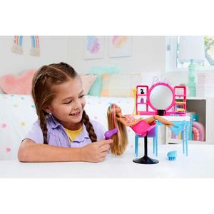 Barbie Salone di Bellezza - Playset con Bambola Super Chioma cambia colore e Accessori Big Discount For Sale