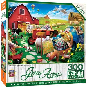 Green Acres - Quilt Country - 300 Piece EzGrip Puzzle Marketable For Sale