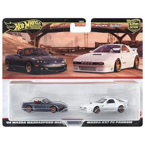 Hot Wheels - '04 Mazda Mazdaspeed Miata & Mazda RX7 FC Pandem - 2023 Car Culture 2-Pack Cheap Brand New Unisex