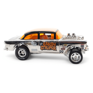 Hot Wheels - "Candy Striper" '55 Chevy Bel Air Gasser *Custom* Free Shipping Top Quality