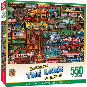 Greetings From - The Lake - 550 Piece Puzzle Outlet Classic
