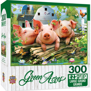 Green Acres - Three 'Lil Pigs - 300 Piece EzGrip Puzzle Pictures Cheap Pice