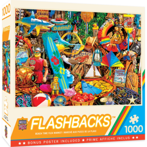 Flashbacks - Beach Time Flea Market - 1000 Piece EZGrip Puzzle Sale Sast