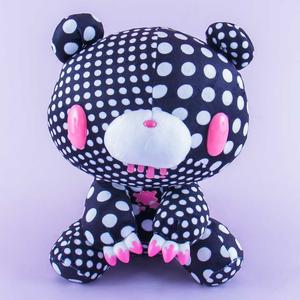 Gloomy Bear Plushie - Black With Dots & Blood / Big Buy Cheap 2025