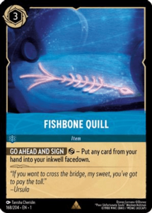 Lorcana - Fishbone Quill - 168/204 - Rare - The First Chapter Finishline Sale Online