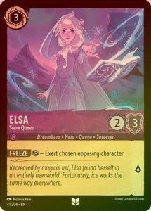 Lorcana - Elsa (Snow Queen) - 41/204 - Uncommon (Foil) - The First Chapter Cheapest Online