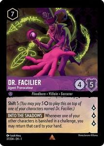 Lorcana - Dr. Facilier (Agent Provocateur) - 37/204 - Rare - The First Chapter For Cheap Online