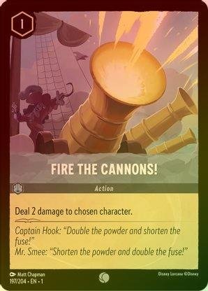 Lorcana - Fire the Cannons! - 197/204 - Common (Foil) - The First Chapter Outlet Sale Online