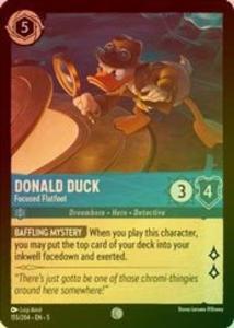 Lorcana - Donald Duck (Focused Flatfoot) - 155/204 - Common (Foil) - Shimmering Skies Collections