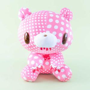 Gloomy Bear Plushie - Pink With Dots & Blood / Big Purchase For Sale