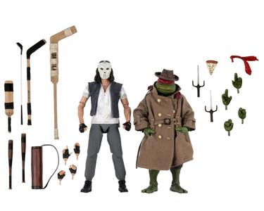 TMNT 1990 Movie Casey Jones And Raphael In Disguise 7" Scale Action Figure 2 Pack Teenage Mutant Ninja Turtles Buy Cheap Best