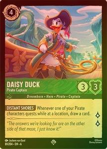 Lorcana - Daisy Duck (Pirate Captain) - 81/204 - Super Rare (Foil) - Azurite Sea Low Pice For Sale